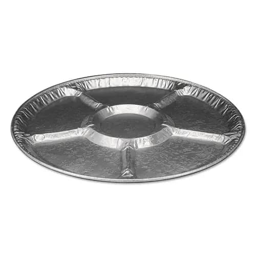 HFA® Aluminum Lazy Susan, 6 Compartments, 18" Diameter, 25/Carton