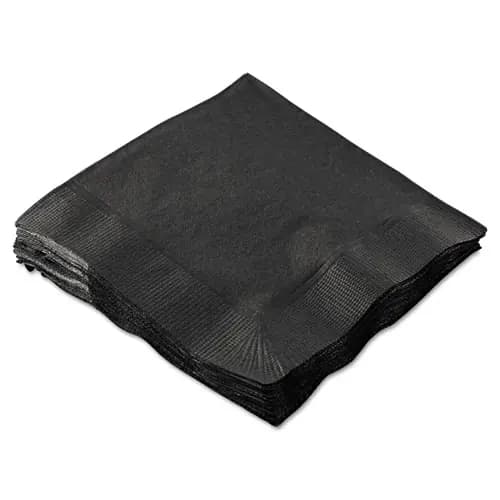 Hoffmaster® Beverage Napkins, 2-Ply, Black, 1000/Carton