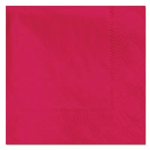Hoffmaster® Beverage Napkins, 2-Ply, 9.5" x 9.5", Red, 1000/Carton