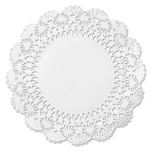Hoffmaster® Cambridge Lace Doilies, Round, 10", White, 1,000/Carton