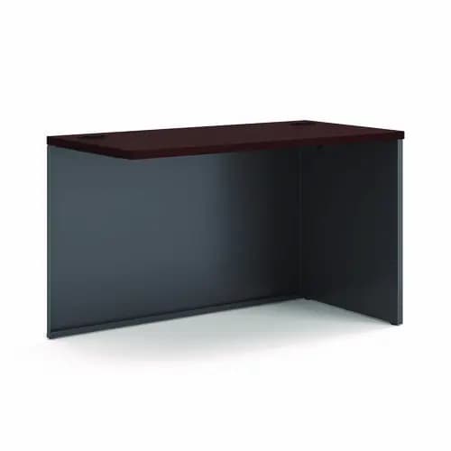HON® 38000 Series Return Shell, Right, 48w x 24d x 29.5h, Mahogany/Charcoal
