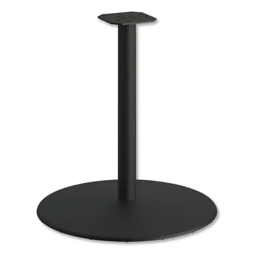 HON® Between Round Disc Base for 30" Table Tops, 29" High, Black Mica