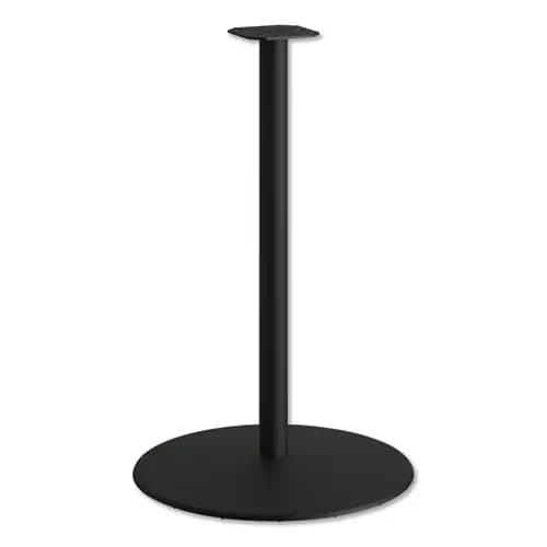 HON® Between Round Disc Base for 42" Table Tops, 40.79" High, Black Mica