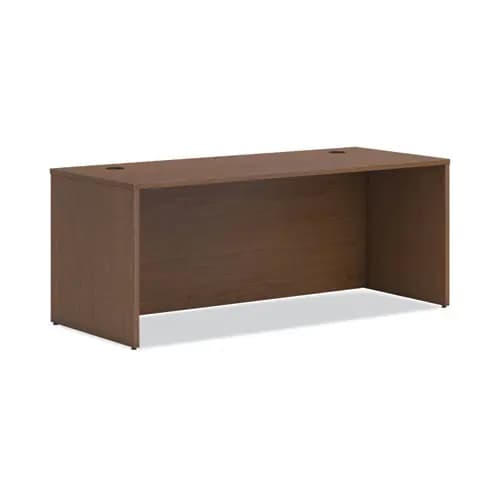 HON® Mod Desk Shell - Sepia Walnut, 72"W x 30"D x 29"H