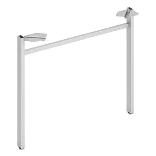 HON® Mod U-Leg, Silver, 29.75"W x 2"D x 27.86"H