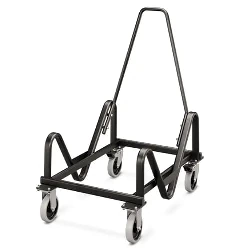 HON® Olson Stacker Series Cart, Black, Metal, 21.38" W x 35.5" D x 37" H