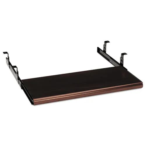 HON® Slide-Away Keyboard Platform, Laminate, Mahogany, 21.5" x 10"
