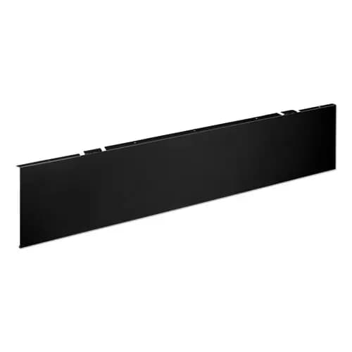 HON® Universal Modesty Panel, Black, 38"W x 0.13"D x 9.63"H