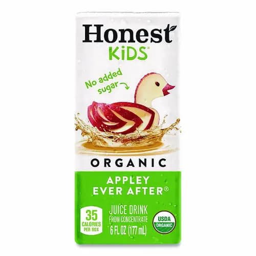 Honest Kids® Organic Juice Drink, Appley Ever After, 6 oz, 50/Carton
