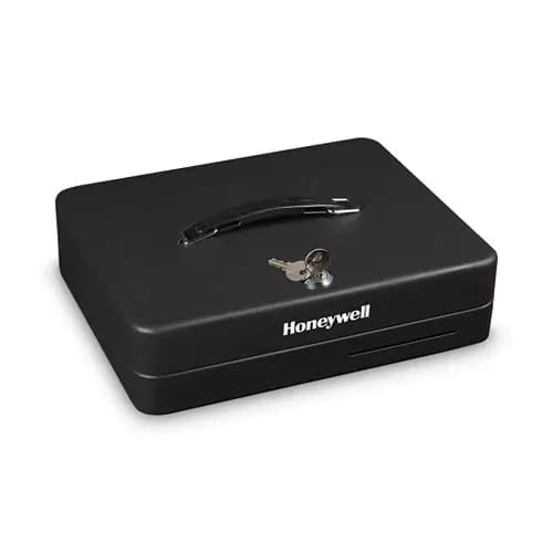 Honeywell Deluxe Cash Security Box, Steel, Black