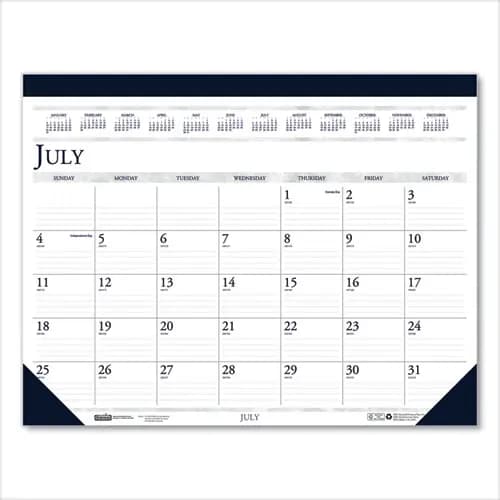 House of Doolittle™ 100% Recycled Academic Desk Pad Calendar