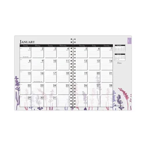 House of Doolittle™ 100% Recycled Wild Flower Monthly Weekly Planner