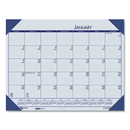 House of Doolittle™ EcoTones® 100% Recycled Monthly Desk Pad Calendar