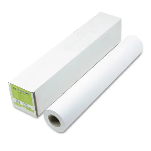 HP DesignJet Inkjet Large Format Paper, 4.9 mil, 24" x 150 ft, Coated White