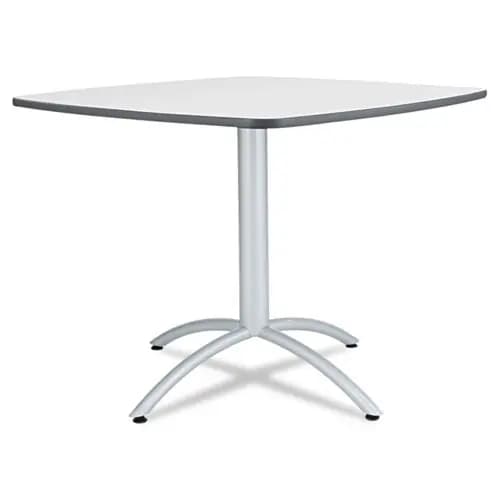 Iceberg CafeWorks Cafe-Height Table, Square, 36" x 36" x 30", Gray/Silver