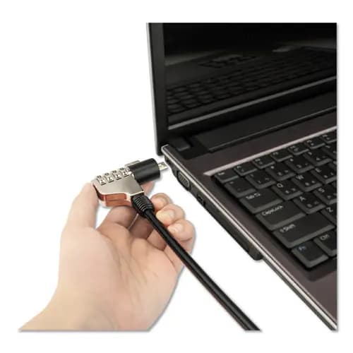 Innovera® Combination Laptop Lock, 6 ft Steel Cable