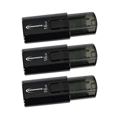 Innovera® USB 3.0 Flash Drive, 16 GB, 3/Pack