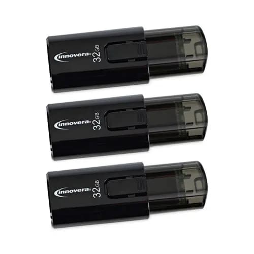 Innovera® USB 3.0 Flash Drive, 32 GB, 3/Pack