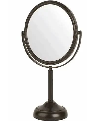 Jerdon 6″ Tabletop mirror, 10x – 1x, Bronze