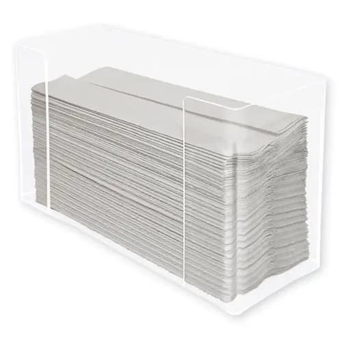 Kantek Multifold Paper Towel Dispenser, Clear, 11.5" x 4.2" x 6.75"