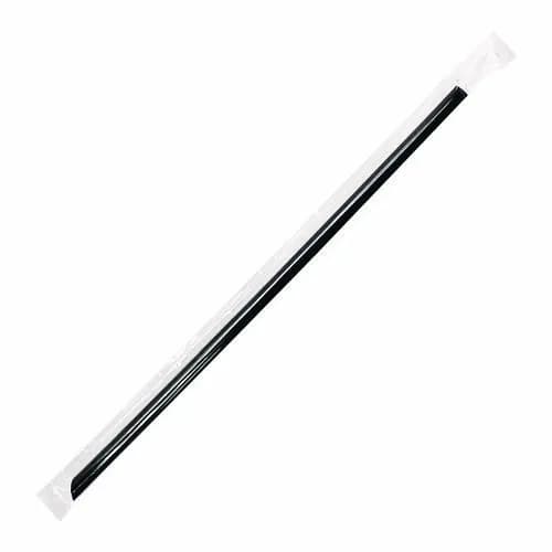 Karat® Jumbo Straws, 9", Black, 2,000/Carton