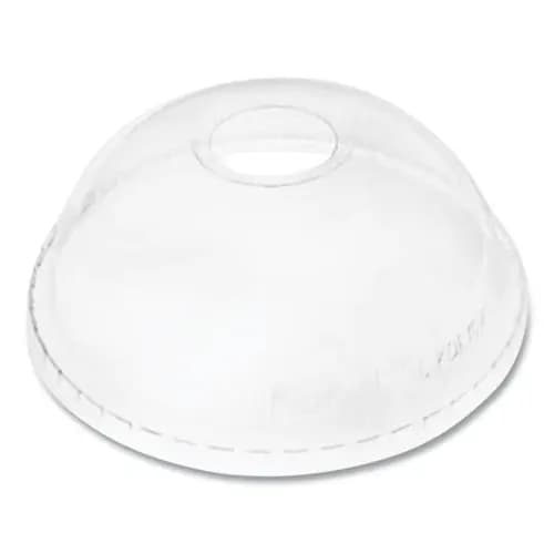 Karat® PET Dome Lids for 32 oz Cold Cups, Clear, Plastic, 500/Carton