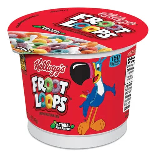 Kellogg's® Froot Loops Breakfast Cereal, Single-Serve, 6 Cups per Box