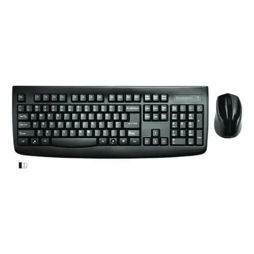 Kensington® Pro Fit Wireless Desktop Set, 2.4 GHz, Black