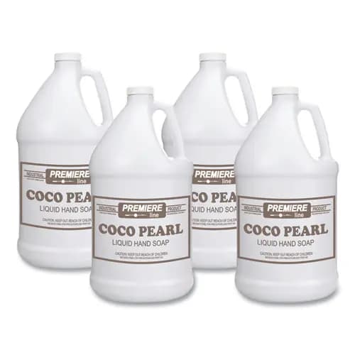 Kess Coco Pearl Liquid Hand Soap, Coconut Scent, 128 oz, 4/Carton