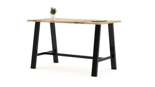 KFI Studios Midtown 3 x 6 FT Conference Table, Natural Finish, Bistro Height