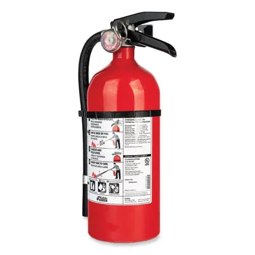 Kidde Pro 210 Fire Extinguisher, 2-A:10-B:C, 4 lb
