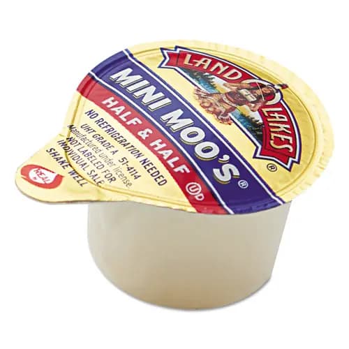 Land O' Lakes® Mini Moo's Half and Half, 0.3 oz Mini Cups, 192/Carton