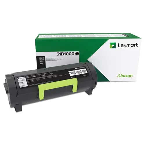 Lexmark™ 51B1000 Unison Toner Cartridge, Black, High Yield, 2,500 Page Yield
