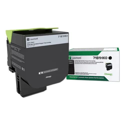 Lexmark™ 71B1HK0 Unison High-Yield Toner Cartridge, Black, 6,000 Page Yield