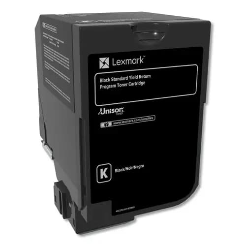 Lexmark™ 74C10K0 Return Program Unison Toner Cartridge, Black, 3,000 Page Yield