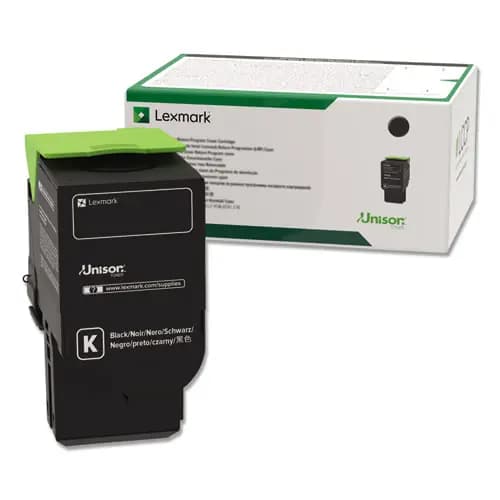 Lexmark™ 78C1UK0 Return Program Toner, 10,500 Page-Yield, Black