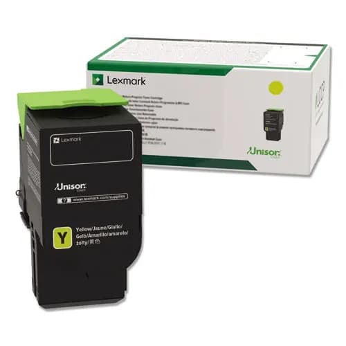 Lexmark™ 78C1UY0 Return Program Toner, Yellow, 7,000 Page-Yield