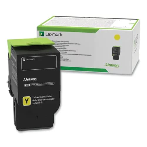 Lexmark™ 78C1UYE Ultra High-Yield Toner Cartridge, Yellow, 7,000 Page Yield