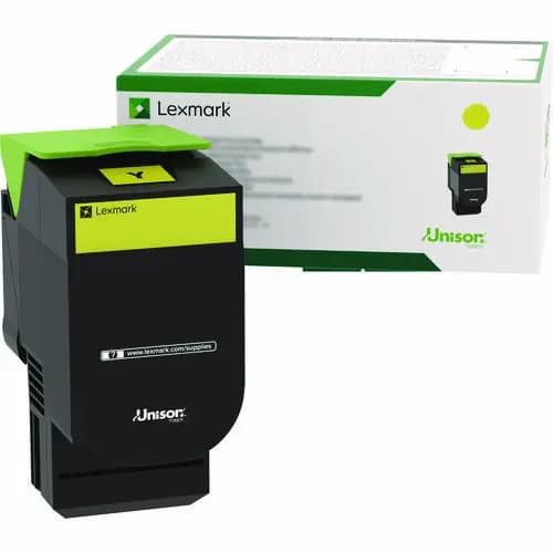 Lexmark™ 80C00YG Toner Cartridge, Yellow, 1,000 Page Yield
