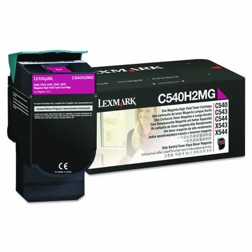 Lexmark™ C540H2MG High-Yield Toner Cartridge, Magenta, 2,000 Page Yield