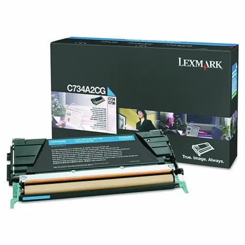 Lexmark™ C734A2CG Toner, Cyan, 6,000 Page Yield