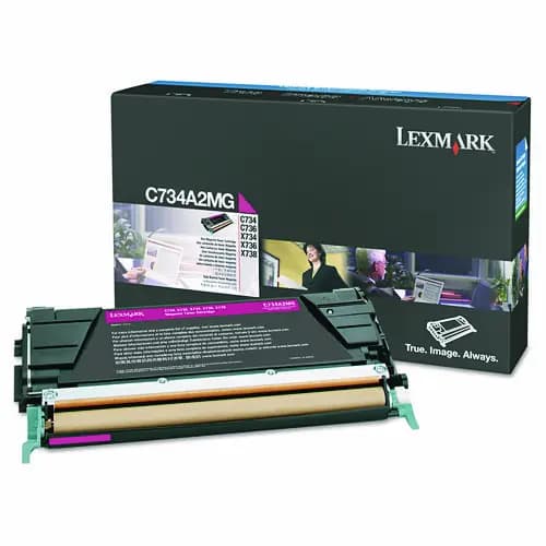 Lexmark™ C734A2MG Toner, 6,000 Page-Yield, Magenta