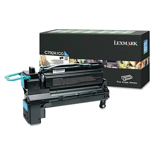 Lexmark™ C792A1CG Return Program Toner, Cyan, 6,000 Page Yield