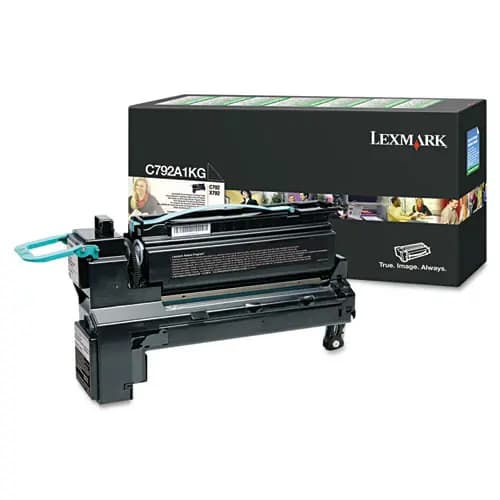 Lexmark™ C792A1KG Return Program Toner, 6,000 Page-Yield, Black