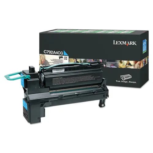 Lexmark™ C792A4CG Return Program Toner, Cyan