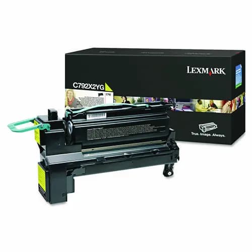 Lexmark™ C792X2YG Extra High-Yield Toner Cartridge, Yellow, 20,000 Page Yield