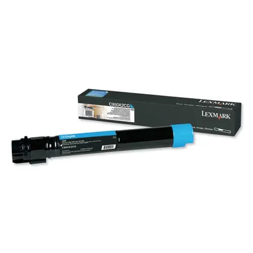 Lexmark™ C950X2CG Extra High-Yield Toner, 22,000 Page-Yield, Cyan