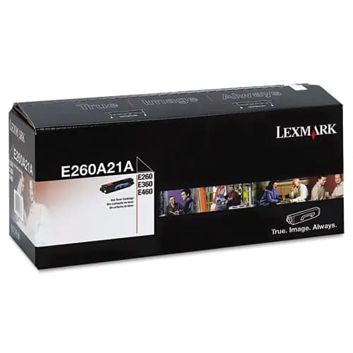 Lexmark™ E260A21A Toner Cartridge, Black, 3,500 Page Yield