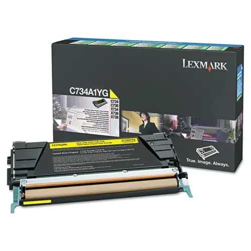 Lexmark™ X746A1YG Return Program Toner Cartridge, Yellow, 7,000 Page-Yield