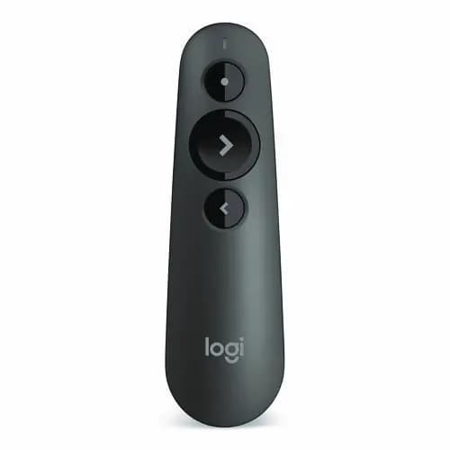Logitech® R500 Laser Presentation Remote, Class 1, Projects 65 ft, Gray